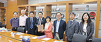 中大張妙清副校長(右四)歡迎中國社會科學院財經戰略研究院代表團